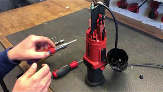 Milling motors exchange of the bushes